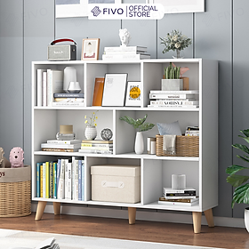 Mua Tủ Sách Gỗ MDF FIVO FB60 (100 x 24 x 107cm) Thiết Kế Hiện Đại (Có Kèm Tấm Lưng) - Hàng Chính Hãng