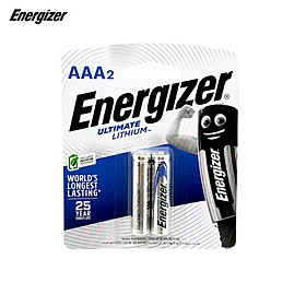 Vỉ 2 Viên Pin AAA Energizer Lithium L92 1,5V Siêu nhẹ , Siêu bền - Hàng chính hãng