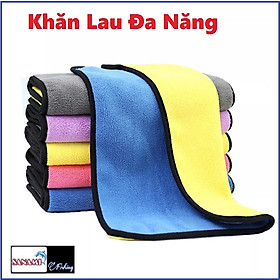 Khăn Lau Đa Năng Microfiber 2 Mặt Siêu Thấm Cực Dày Chuyên Dụng Cho Ô Tô Xe Hơi Câu Cá SPK-29