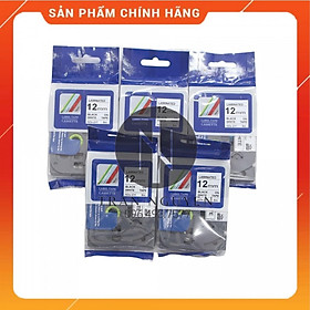 Mua  Combo 5 hộp  Nhãn In Brother HZe-231 - Đen nền trắng 12mm x 8m - Hàng nhập khẩu