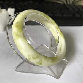 Mua Vòng tay đá tự nhiên màu vàng chanh cho người mệnh Thủy và Kim cao từ 1.5 đến 2.3 cm