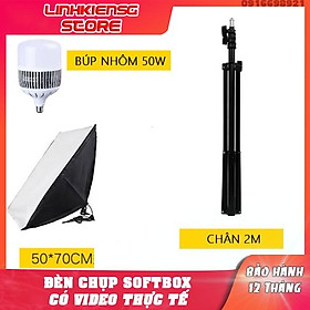 Mua FULL BỘ SOFTBOX  ĐÈN BÚP NHÔM 50W CHÂN ĐỨNG 2M STUDIO  LIVESTREAM CHỤP HÌNH QUAY PHIM