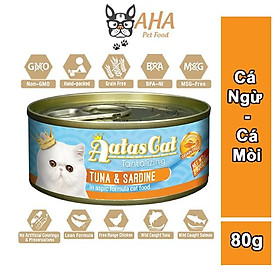 Pate Cho Mèo Aatas Cat 80g Nguyên Chất Từ Cá Ngừ Mix Với 12 Vị Thơm Ngon Không Chất Bảo Quản, Ngũ Cốc, Phẩm Màu