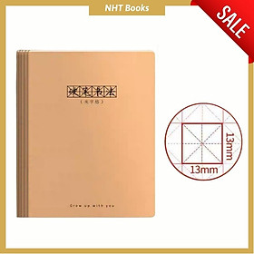(72 Trang) Vở ô vuông, ô mễ, ô điền tập viết chữ Trung Nhật Hàn vở tập viết chữ Hán loại dày đẹp in 2 mặt