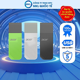 Mua USB Acer UP300 tốc độ đọc/ghi lên đến 120 MB/s - Hàng chính hãng bảo hành 5 năm - Thiết bị lưu trữ dung lượng 8GB - 1TB