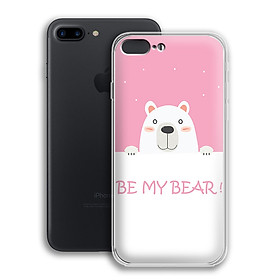 Ốp lưng dẻo cho điện thoại Apple Iphone 7 Plus/Iphone 8 Plus - 01014 0552 BEAR04 - Hàng Chính Hãng