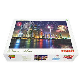 Bộ tranh xếp hình cao cấp 1500 mảnh ghép – Pháo Hoa (60x100cm)