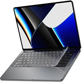 Mua Miếng phủ bàn phím cho MacBook Pro 14.2 inch M1 2021 hiệu JCPAL Protector Slim Fit mỏng 0.2 mm - Hàng nhập khẩu