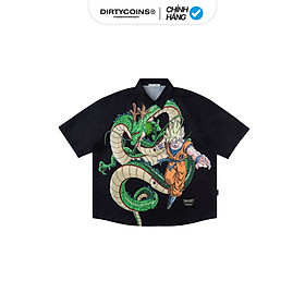 Áo Sơ Mi DIRTYCOINS | DRAGON BALL Z Goku & Shenron Shirt - Black