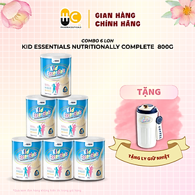 Combo 6 Lon Sữa Kid Essentials Cho Trẻ Biếng Ăn, Chậm Tăng Cân 800g - Bao Bì Mới [NHẬP KHẨU CHÍNH HÃNG]