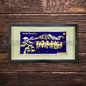 Mua Tranh ngựa mã đáo thành công dát vàng MT Gold Art(50x90cm)- Hàng chính hãng  trang trí nhà cửa  phòng làm việc  quà tặng sếp  đối tác  khách hàng  tân gia  khai trương