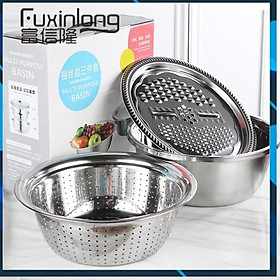 Mua bộ rổ inox kèm nạo rau củ tiện dụng
