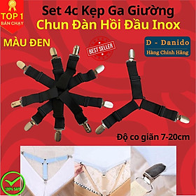 Mua Kẹp ga trải giường chống xê dịch - Nẹp 4 góc cố định và giữ phẳng drap ga phủ giường D Danido (Giao mầu ngẫu nhiên)