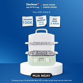 Nồi Hấp Đa Năng BlueStone MPB-7235 15 Lít 1500W - Hàng Chính Hãng