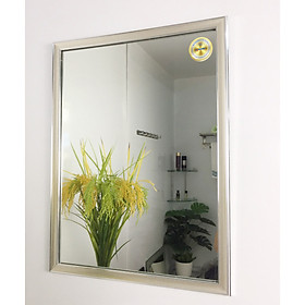 Gương phòng tắm màu trắng bạc Kibath KT 45x60 cm