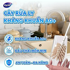 Cây rửa ly kháng khuẩn đầu chải mền mại MyJae