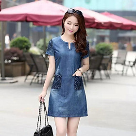 ĐẦM DENIM FORM SUÔNG XINH XẮN