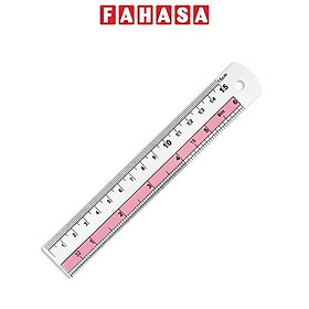 Thước Kẻ Kim Loại 15 cm - ShiF ZY3015 - Màu Hồng