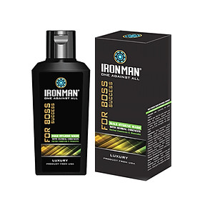 Dung dịch vệ sinh nam dịu nhẹ dạng gel tinh chất thảo dược ,the mát,giúp làm sạch,khử mùi hôi,thiết kế nhỏ gọn Ironman for Boss 120g