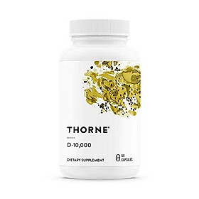 Thorne Research - Vitamin D-10,000 - Vitamin D3 Supplement (10,000 IU) for Healthy Bones and Muscles - 60 Capsules