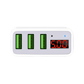 Mua Bộ Sạc Pin Hoco C15 Superior 3 Cổng USB Màn Hình Kĩ Thuật Số Có Đèn LED