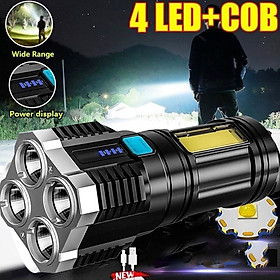 ĐÈN PIN 4 LED L19 sạc usb