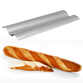 Mua Khay Nướng Bánh Mì Khuôn Nướng Bánh Mì Baguette 2 Rãnh Tiện Dụng