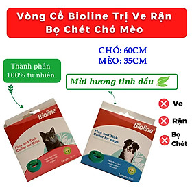 Vòng Đeo Cổ Trị Ve Rận Bọ Chét Cho Chó Mèo Bioline