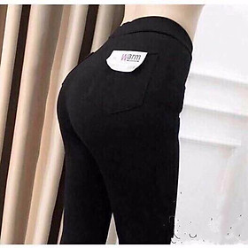 quần legging warm màu đen siêu tôn dáng