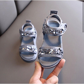 giày sandal bé gái kim tuyến tròn