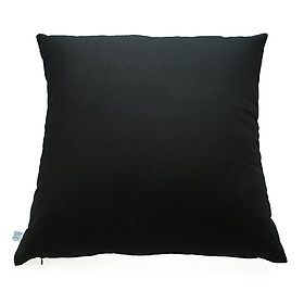 Gối trang trí Soft Decor Black Canvas 40x40x15cm (Đen)