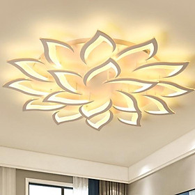 Mua Đèn trần  đèn ốp trần 15 cánh sen xoáy hiện đại trang trí phòng khách  phòng ngủ 3 chế độ sáng kèm khiển