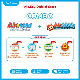 [Gói 9 năm] Combo ALOSTAR và ALOKIDDY Tiếng Anh - Gói học tiếng Anh online trên app dành cho trẻ 2-10 tuổi