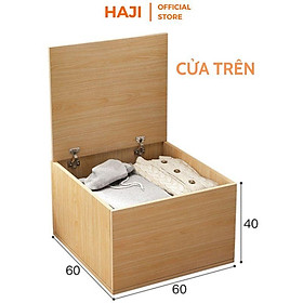 Mua Tủ lưu trữ đồ đa năng HAJI  Hộc tủ gỗ đựng đồ có thể dùng làm ghế ngồi  tủ đầu giường thông minh tiện dụng A182/183