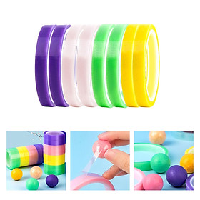 8Pcs Sticky Ball Tapes Bright Colors Tapes Handmade Multi Purposes Sticky Ball Rolling Tape for Sensory Toy Gift DIY art Decorative Game
