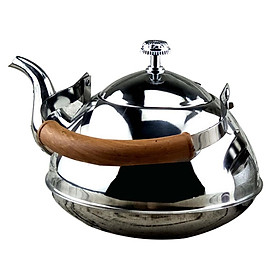Outdoor Camping Stainless Steel Kettle Kitchen Fast Boil Tea Pot Silver 1.5L 2L