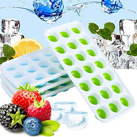 21 Cavities Small Round Ice Tray For Chilled Cocktails/ Whiskey/ Vodka And Juice Color Random Delivery