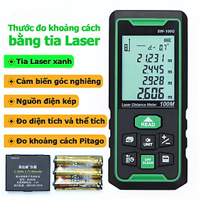 Hình ảnh Thước đo khoảng cách tia Laser Xanh 50G 70G 100G