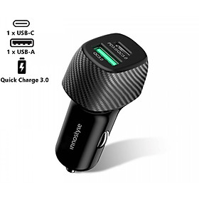 Mua Sạc xe hơi 2 cổng Innostyle Poweron Speed PD/QC3.0 38W - IC38-2PDBLK- Hàng chính hãng