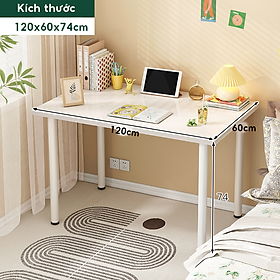 Mua Bàn làm việc chân sắt chòn  lắp ghép dễ dàng  mặt bàn gỗ MDF kích thước đa dạng  phù hợp với mọi không gian