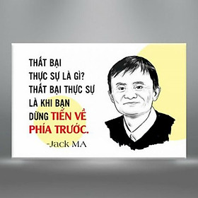 Tranh Trích Dẫn ""Thất Bại Thực Sự Là Khi Bạn Dừng Tiến Về Phía Trước" - W342