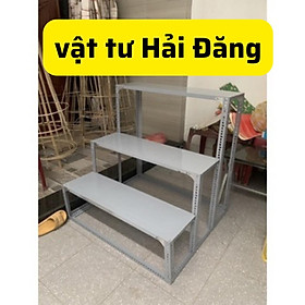 Mua (Mâm sắt R40cm) kệ sắt v lỗ bậc thang 3 tầng V3 nhiều kích thước
