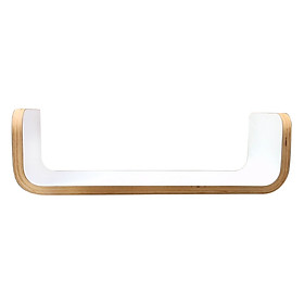Kệ Sách Treo Tường Uốn Cong Book Shelf Plyconcept BS0201 - Trắng