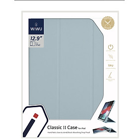 Bao da Wiwu Classic II Case GF-02 dành cho Ipad vỏ siêu mỏng, thiết kế gập ba, có khe để bút tích hợp - Hàng chính hãng