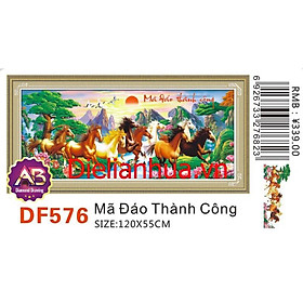Mua Tranh đính đâ Mã Đáo Thành Công Df576 (120x55) chưa đính