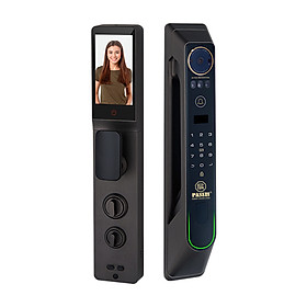 Mua Khóa điện tử thông minh khóa nhận diện khuôn mặt PASINI PS02CG60A (Đen) PS03CS60A (Bạc) với 7 phương thức mở khóa nhận diện khuôn mặt  vân tay  thẻ từ  mật khẩu