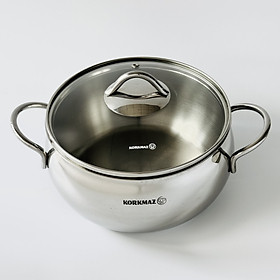 Nồi Inox Korkmaz A1800 - Thân cao - Thổ Nhĩ Kỳ - Hàng Chính Hãng
