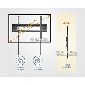 Mua Giá treo ti vi màn hình lớn Kaloc E85 Nhập Khẩu (60-100 inch)