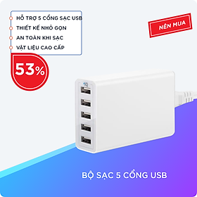 BỘ SẠC 5 CỔNG USB