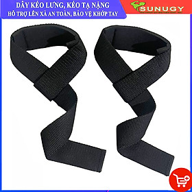 Dây kéo lưng hỗ trợ tập deadlift cho người tập gym, dây kéo tạ, dây hỗ trợ lên xà - Lifting Straps